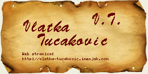 Vlatka Tucaković vizit kartica